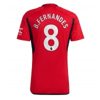 Manchester United Bruno Fernandes #8 Hjemmebanetrøje 2023-24 Kortærmet
